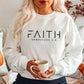 Trendy Faith Sweatshirt – Bible Verse Christian Apparel