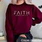 Trendy Faith Sweatshirt – Bible Verse Christian Apparel