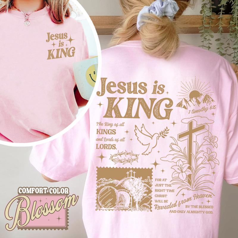 “Jesus Is King” Christian Tee – Faith Apparel