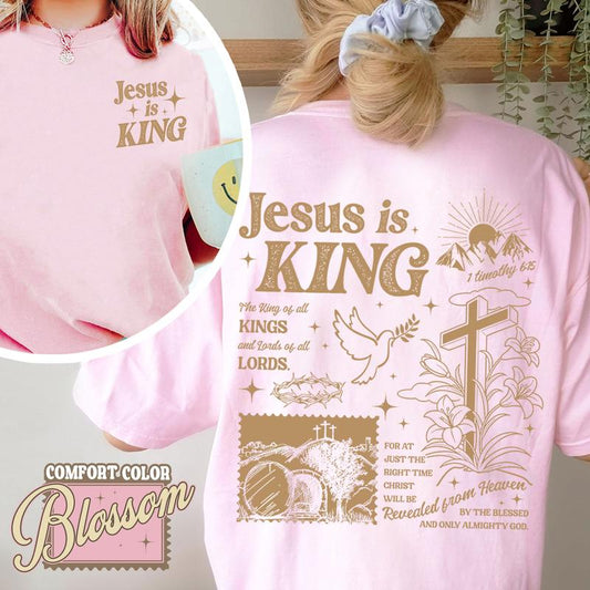 “Jesus Is King” Christian Tee – Faith Apparel