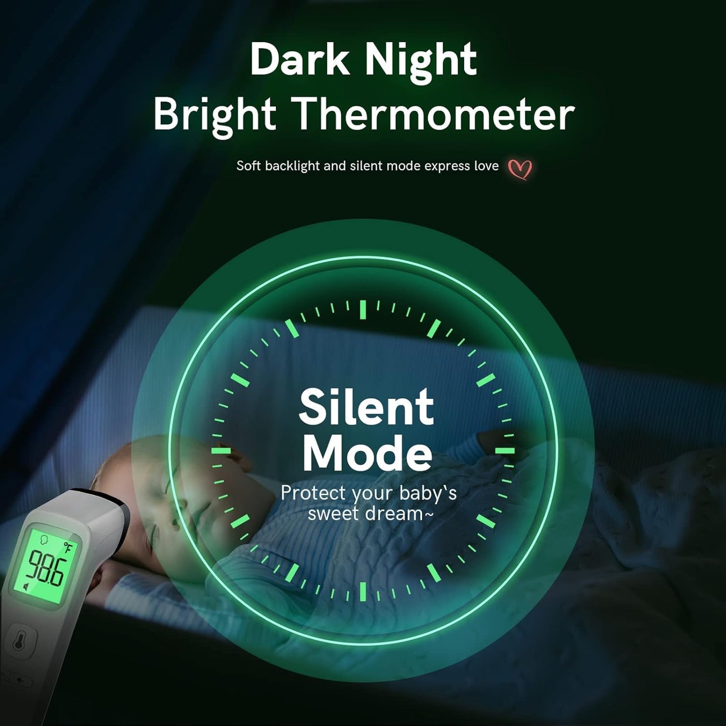 No-Touch Digital Forehead Thermometer – Adults & Kids